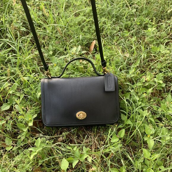 Vintage Coach Casino #9924 Crossbody Bag BLACK - Picture 6 of 16